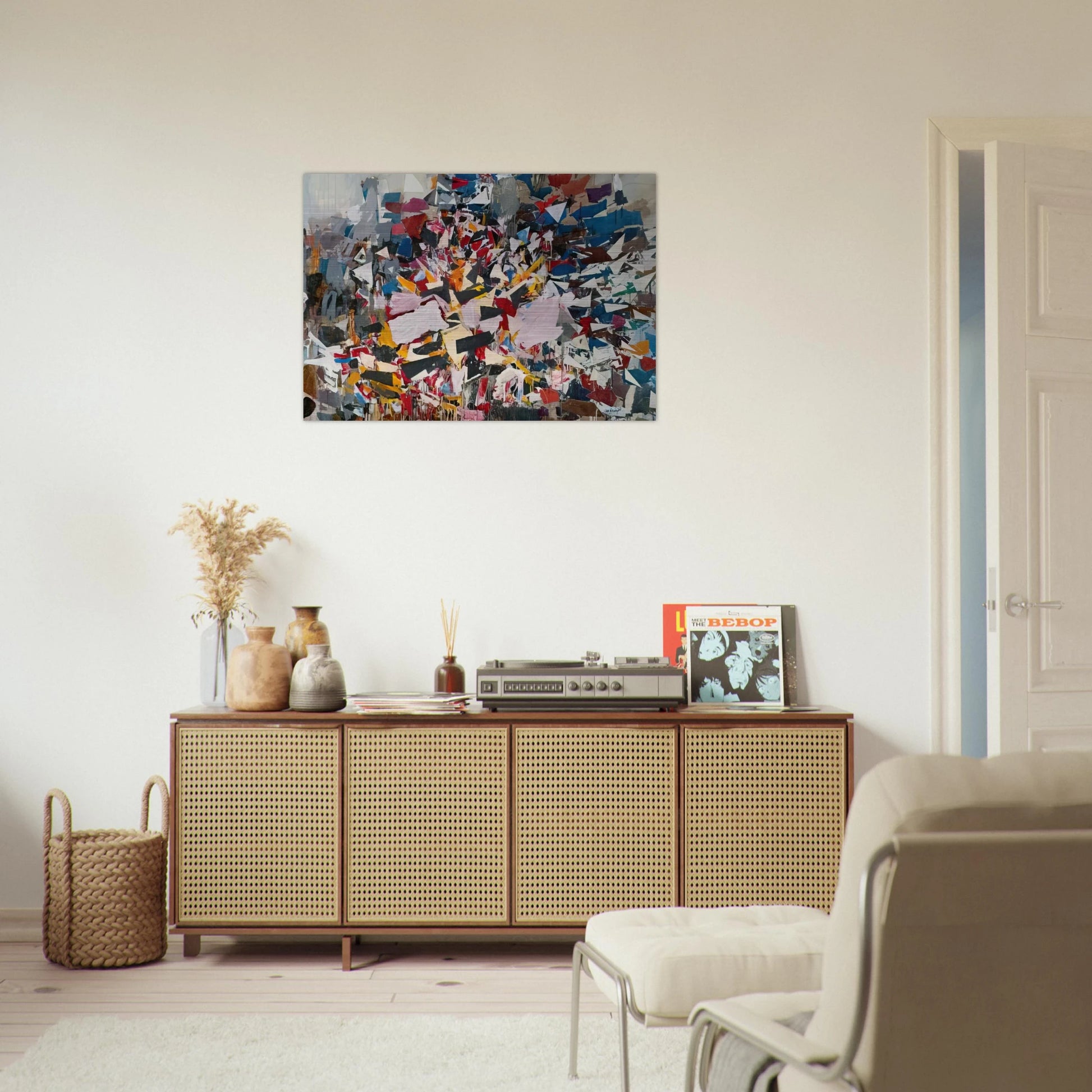 Upward Direction - 1988 - Robert Goodnough Brushed Aluminum Print - 70x100 cm / 28x40 inches | Robert Goodnough Aluminum Print | Robert Goodnough Prints