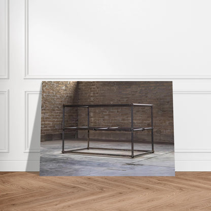To Dave Shackman - 1964 - Donald Judd Brushed Aluminum Print - 70x100 cm / 28x40 inches | Donald Judd Aluminum Print | Donald Judd Prints