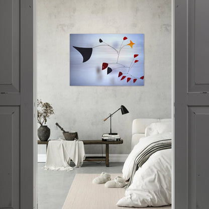 THE STAR 1960 - Alexander Calder Brushed Aluminum Print - 70x100 cm / 28x40 inches | Alexander Calder Aluminum Print | Alexander Calder Prints