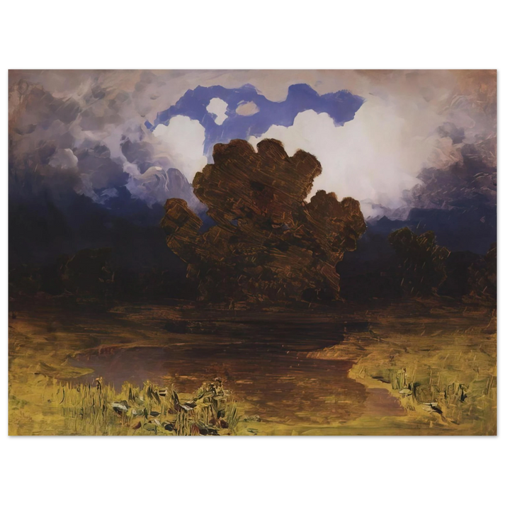 Arkhyp Kuindzhi - Forest Lake. Cloud  75x100 cm / 30x40inches Fine Art Poster