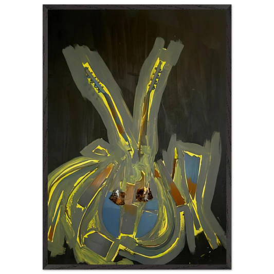 Mandoline - 2004 - Arman 70x100 cm / 28x40 inches Framed Art Print – Black Wooden Frame