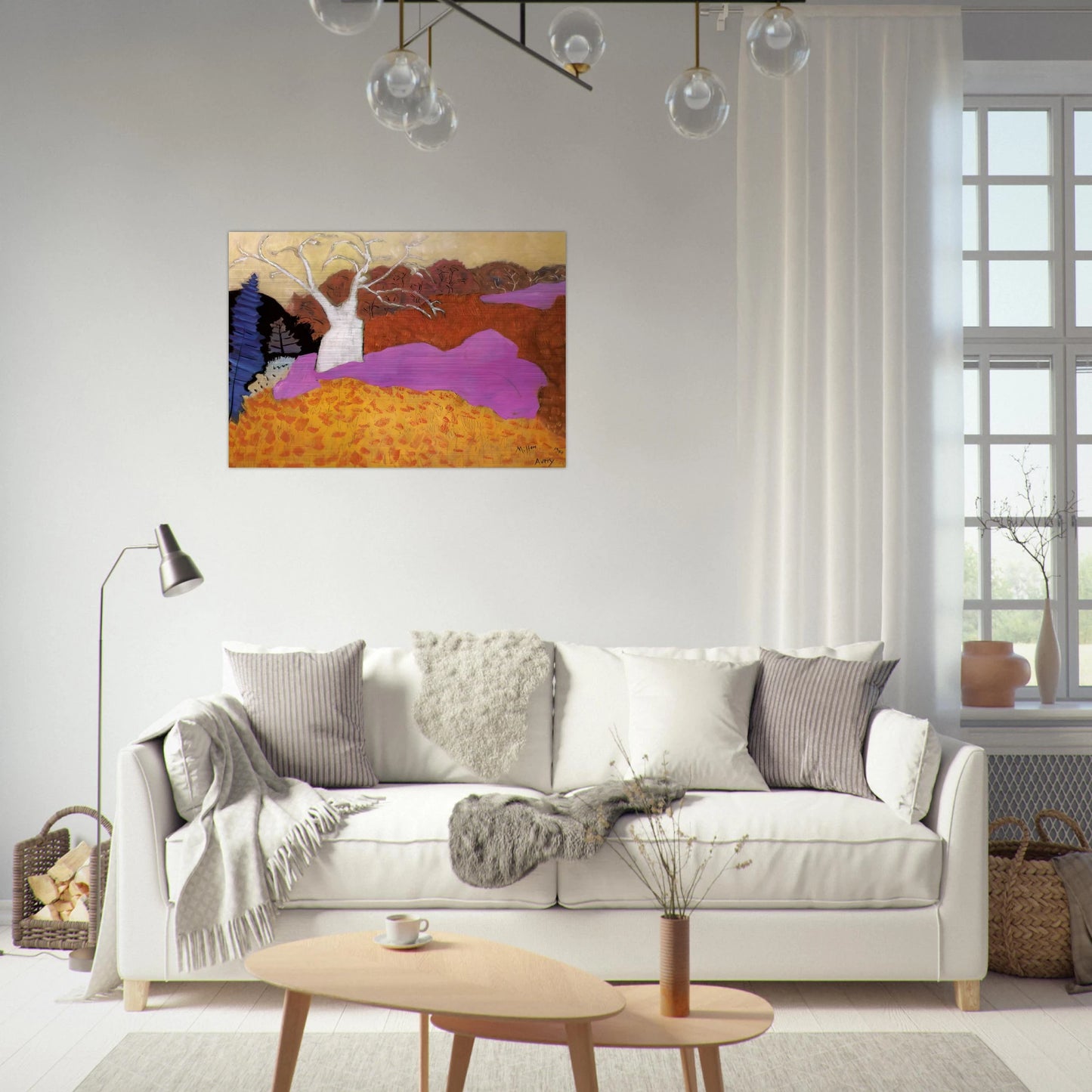 Autumn - 1944 - Milton Avery Brushed Aluminum Print - 70x100 cm / 28x40 inches | Milton Avery Aluminum Print | Milton Avery Prints