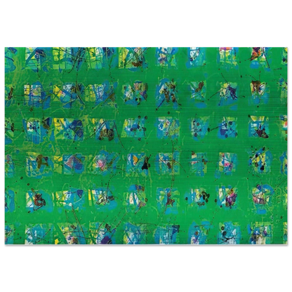 La Primavera - Sam Francis Brushed Aluminum Print - 70x100 cm / 28x40 inches | Sam Francis Aluminum Print | Sam Francis Prints
