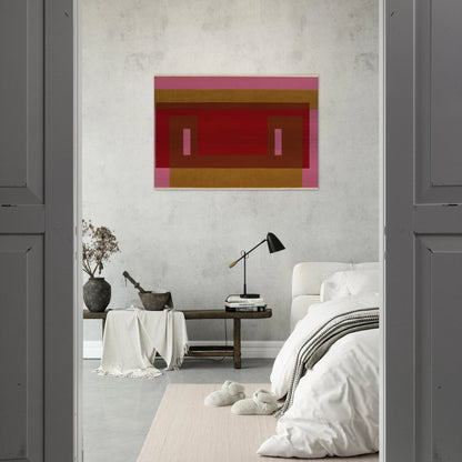 VARIANT ADOBE 1948 1 - Josef Albers Brushed Aluminum Print - 70x100 cm / 28x40 inches | Josef Albers Aluminum Print | Josef Albers Prints