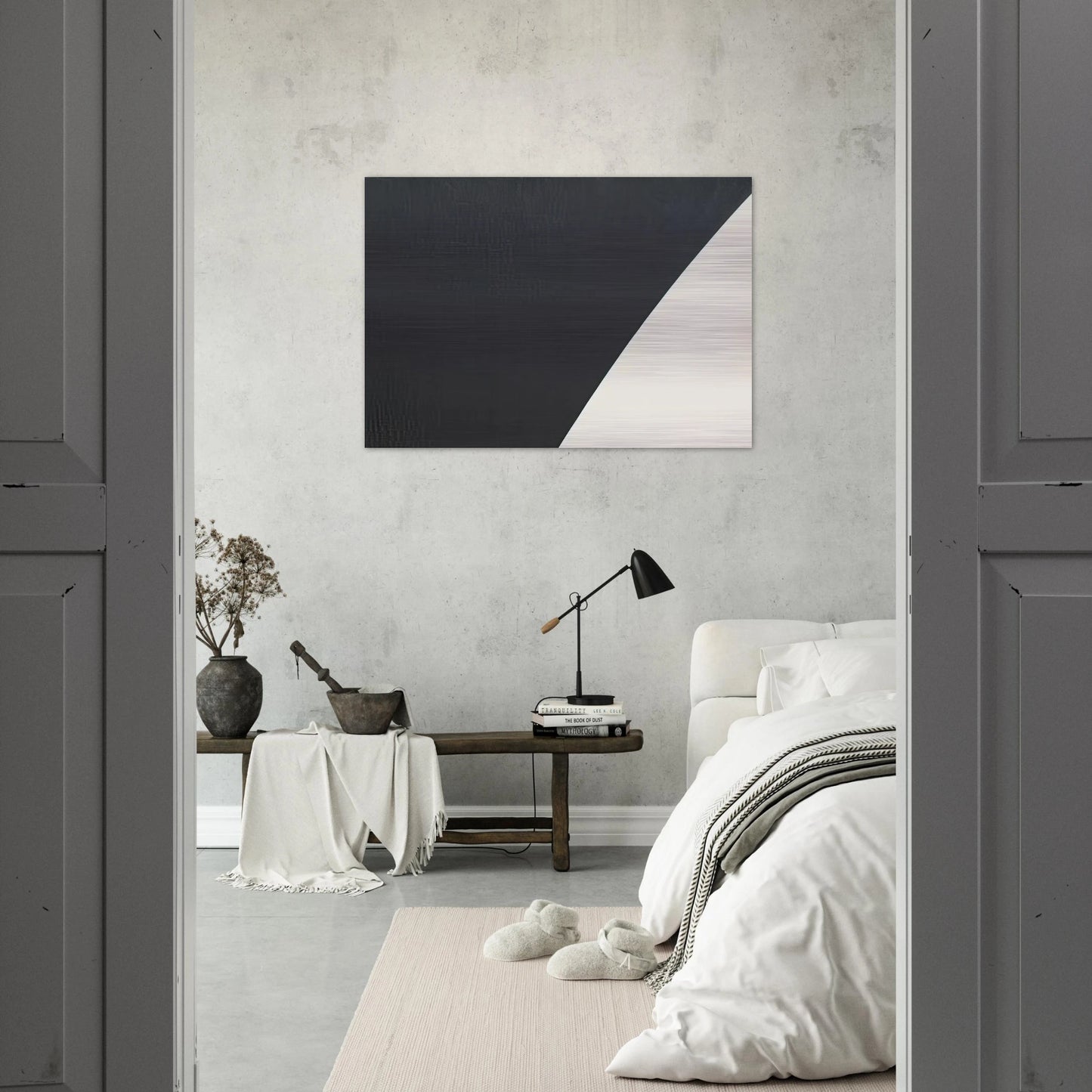 White Curve VII - Ellsworth Kelly Brushed Aluminum Print - 70x100 cm / 28x40 inches | Ellsworth Kelly Aluminum Print | Ellsworth Kelly Prints