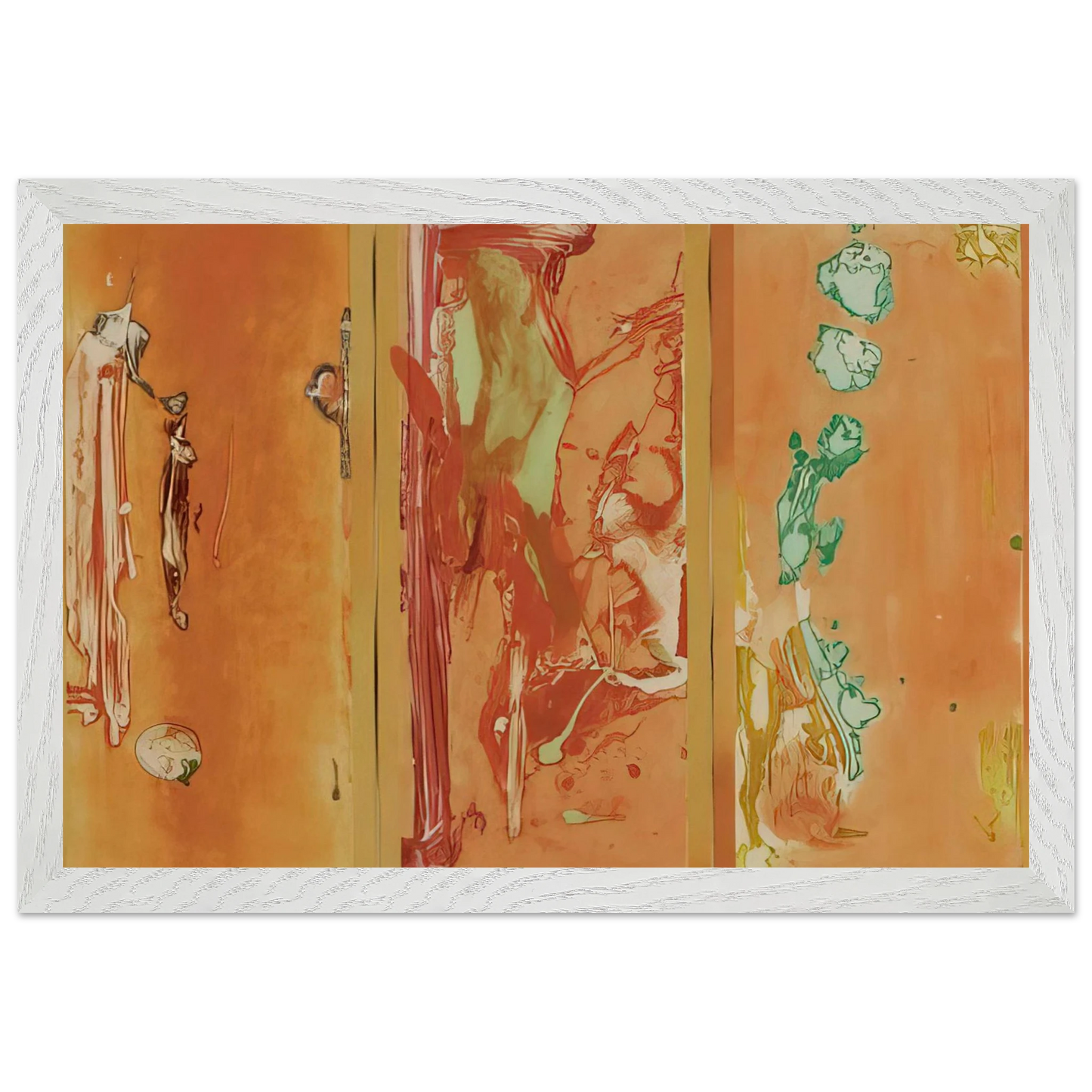 Helen Frankenthaler - Gateway - 1988 Wall art - 30x40 cm / 12x16 inches - Premium Wooden Framed Poster With Fine Art Paper-canvas - White frame