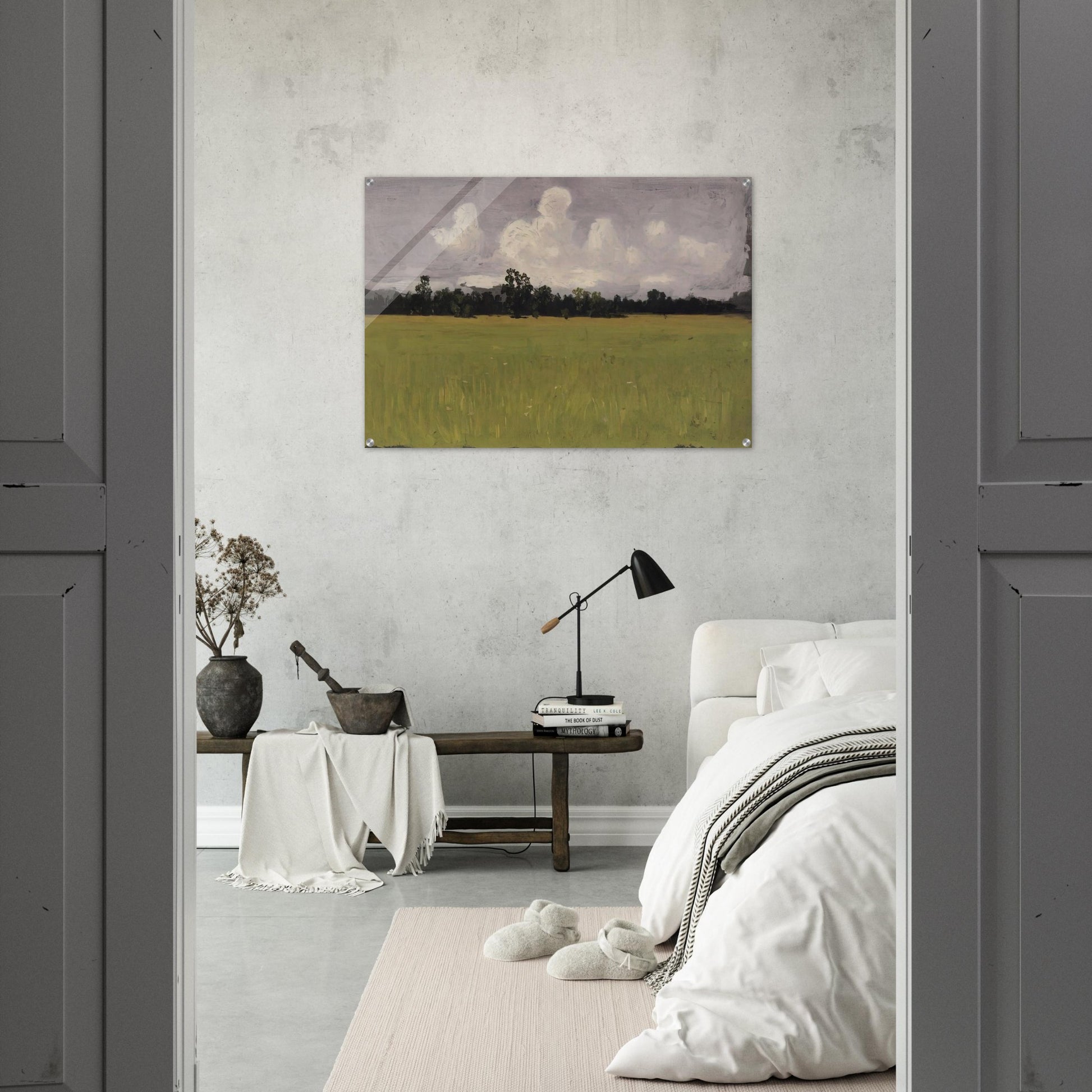 Autumn. Steppe - Arkhyp Kuindzhi Acrylic Print - 70x100 cm / 28x40″ inches | Arkhyp Kuindzhi Wall Art | Arkhyp Kuindzhi Prints