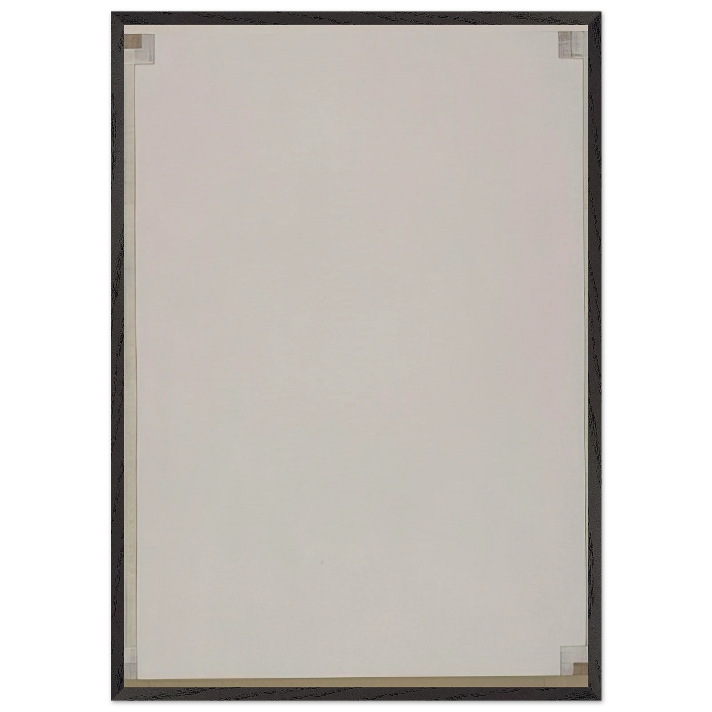 Record - 1983 - Robert Ryman 70x100 cm / 28x40 inches Framed Art Print – Black Wooden Frame