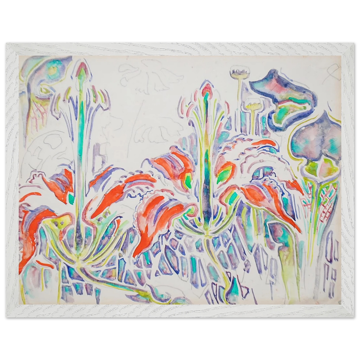 Walter Inglis Anderson - Walter Anderson Wall art - A2 (42 x 59.4  cm) - Premium Wooden Framed Poster With Fine Art Paper-canvas - White frame