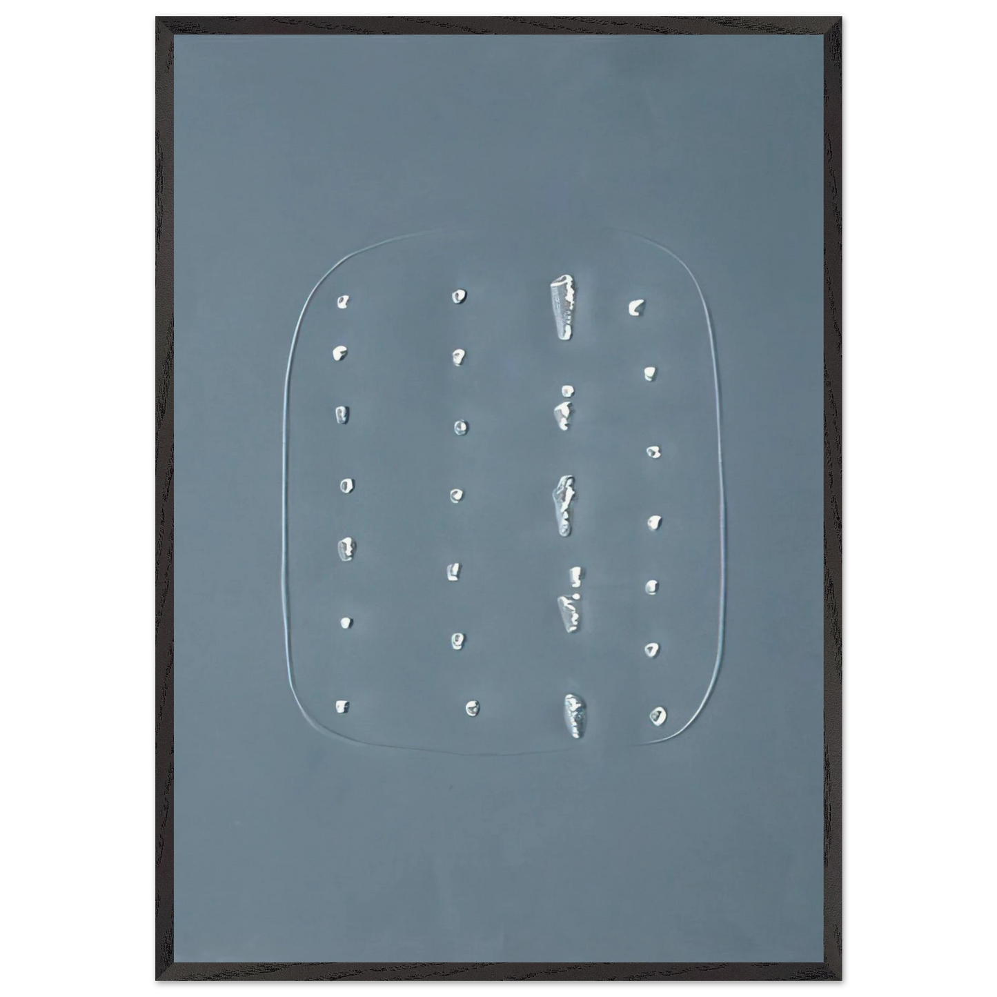 Concept Spatiale - Spatialism - Lucio Fontana 70x100 cm / 28x40 inches Framed Art Print – Black Wooden Frame
