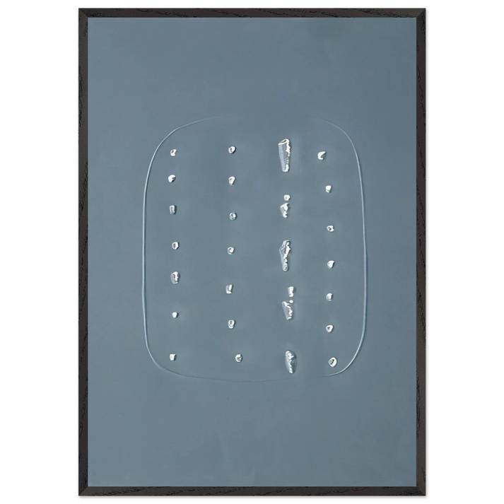 Concept Spatiale - Spatialism - Lucio Fontana 70x100 cm / 28x40 inches Framed Art Print – Black Wooden Frame