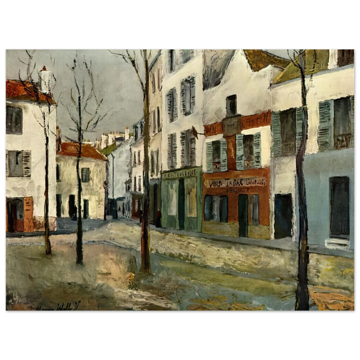 Maurice Utrillo - SQUARE TERTRE ON MONTMARTRE 2  75x100 cm / 30x40inches Fine Art Poster