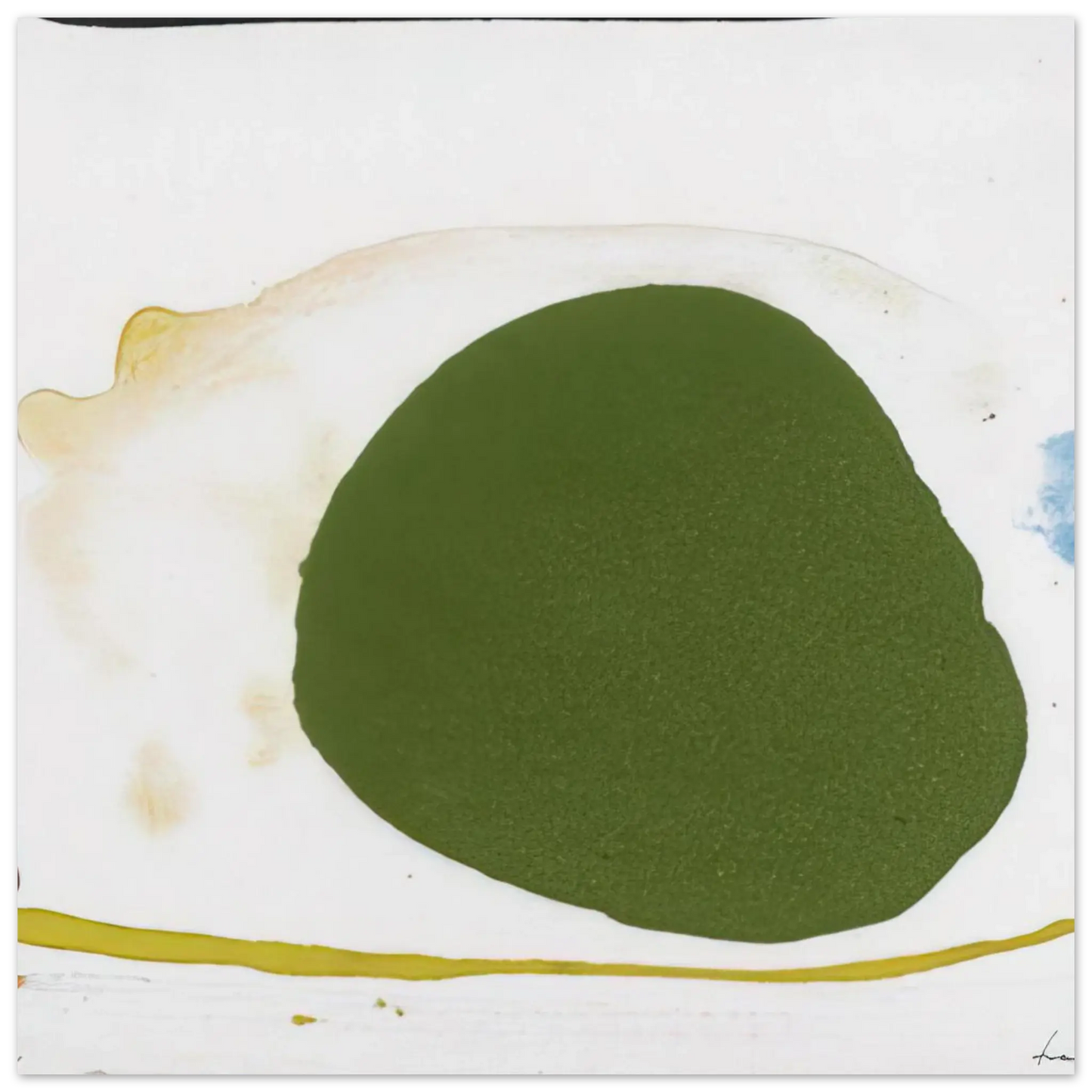 Helen Frankenthaler - Thanksgiving Day - 1973 Wall art - 15x20 cm / 6x8 Inches - Premium Wooden Framed Poster With Fine Art Paper - White frame