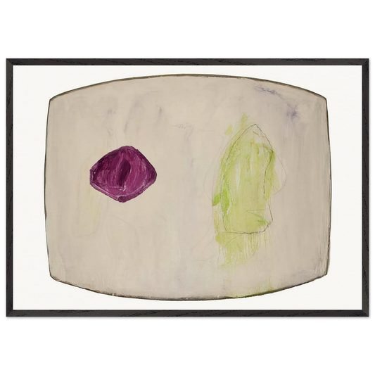 Treasure Island - 2012 - Ron Gorchov 70x100 cm / 28x40 inches Framed Art Print – Black Wooden Frame