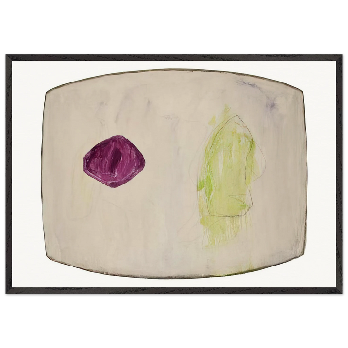 Treasure Island - 2012 - Ron Gorchov 70x100 cm / 28x40 inches Framed Art Print – Black Wooden Frame