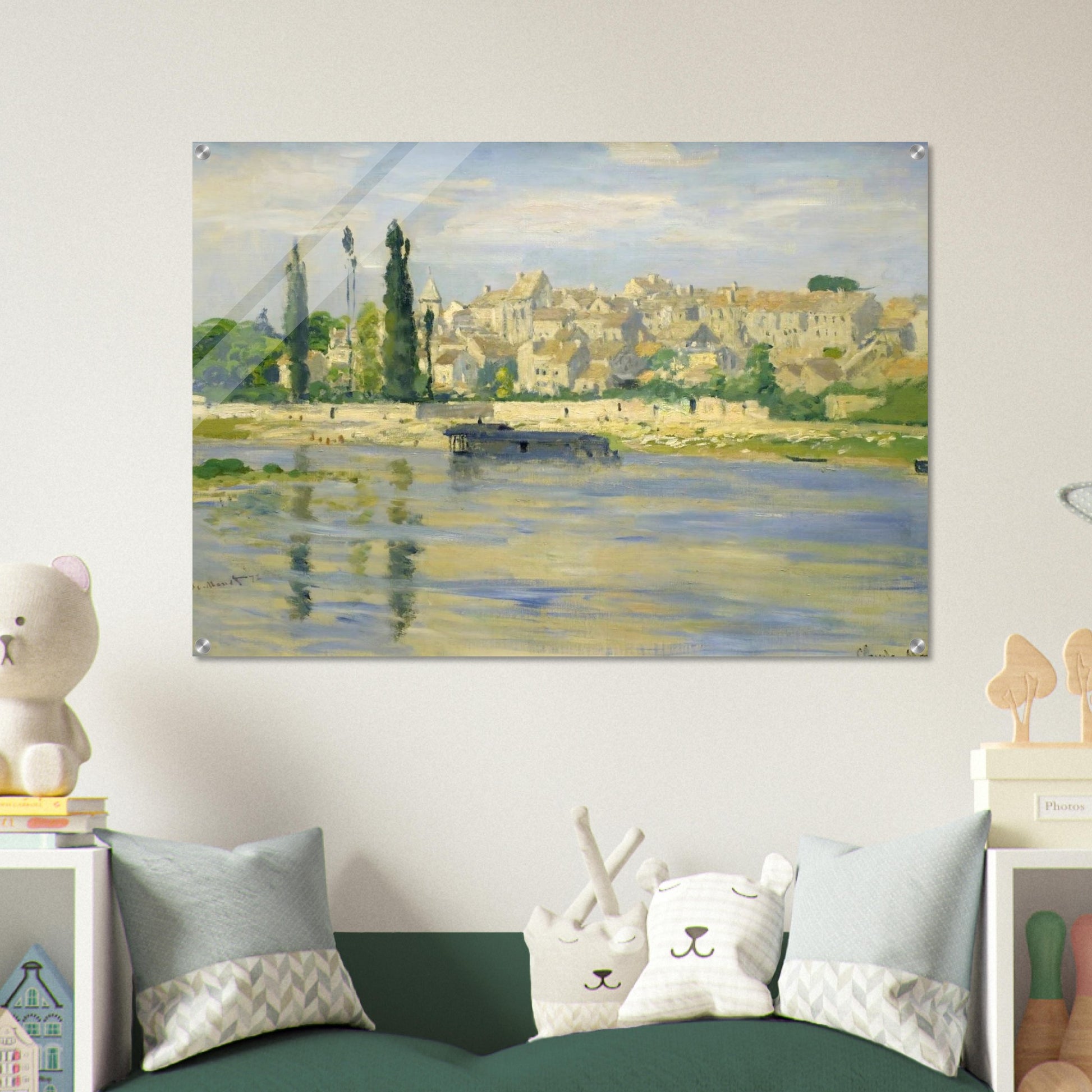 Carrieres-Saint-Denis - claude monet Acrylic Print - 70x100 cm / 28x40″ inches | claude monet Wall Art | claude monet Prints