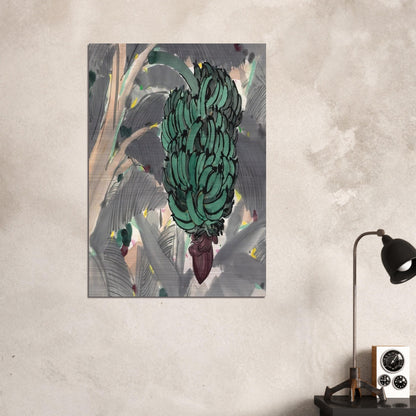 A Banana Garden Of Xishuangbanna - 1978 - Wu Guanzhong Brushed Aluminum Print - 70x100 cm / 28x40 inches | Wu Guanzhong Aluminum Print | Wu Guanzhong Prints
