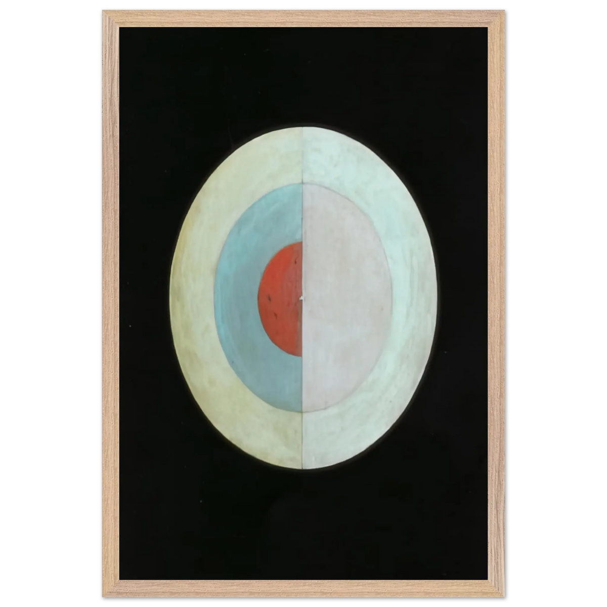 Hilma af Klint - THE SWAN NO 16 1915 Wall art - A2 (42 x 59.4  cm) - Premium Wooden Framed Poster With Fine Art Paper - Wood frame