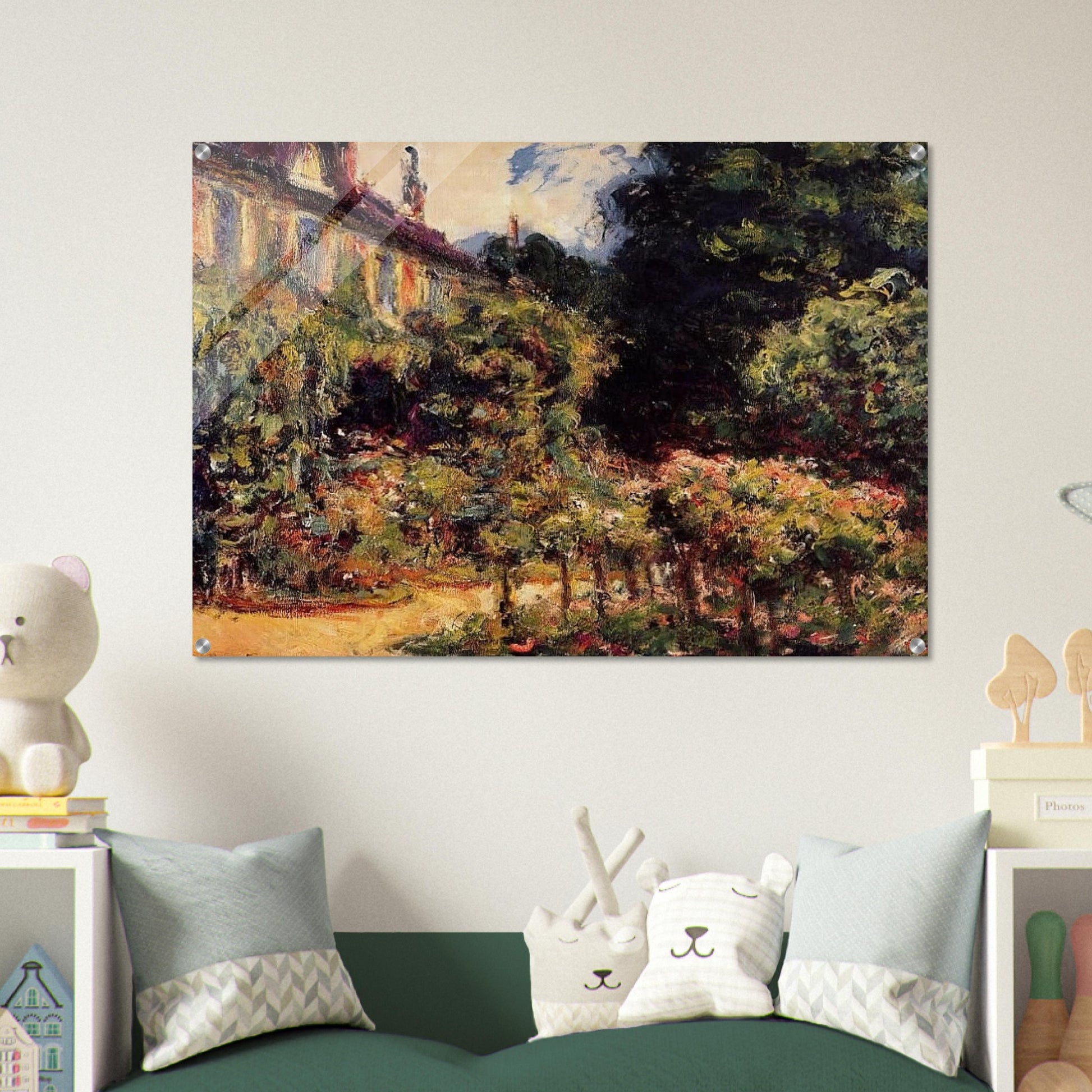 The Artist's House at Giverny - claude monet Acrylic Print - 70x100 cm / 28x40″ inches