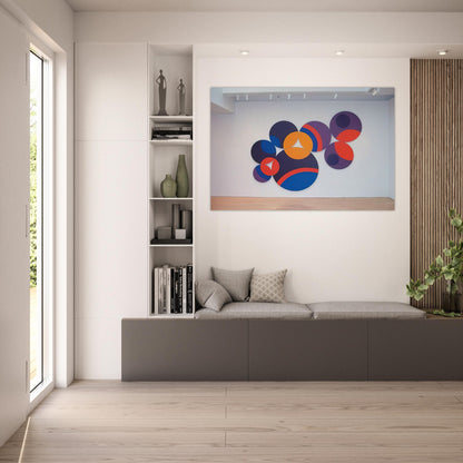 Constellation Twelve Circles - 1969 - Leon Polk Smith Art Prints - 100x150 cm / 40x60″ inches | Leon Polk Smith Poster | Leon Polk Smith Prints