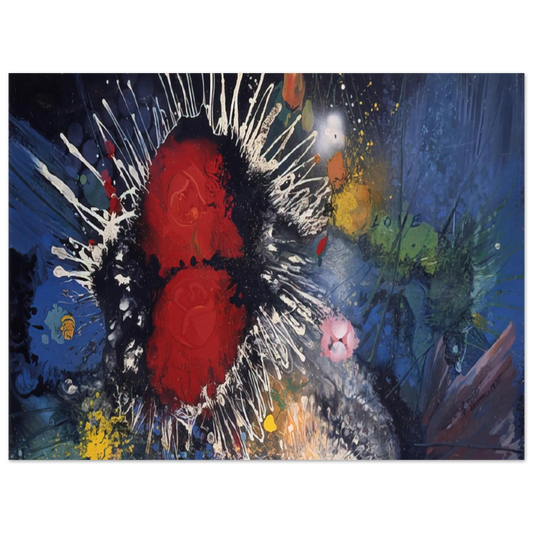 Wall artGebre Kristos Desta - Flowers No. 4 - 1974  75x100 cm / 30x40inches Fine Art Poster