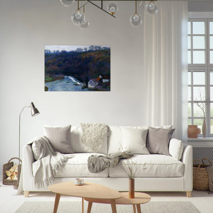 The Mill at Vervy - claude monet Brushed Aluminum Print - 70x100 cm / 28x40 inches | claude monet Aluminum Print | claude monet Prints