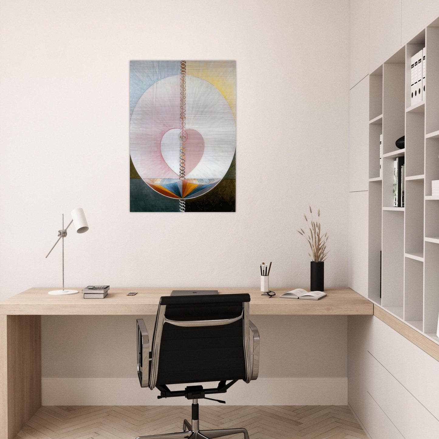 WHAT A HUMAN BEING IS 1910 - Hilma af Klint Brushed Aluminum Print - 70x100 cm / 28x40 inches | Hilma af Klint Aluminum Print | Hilma af Klint Prints