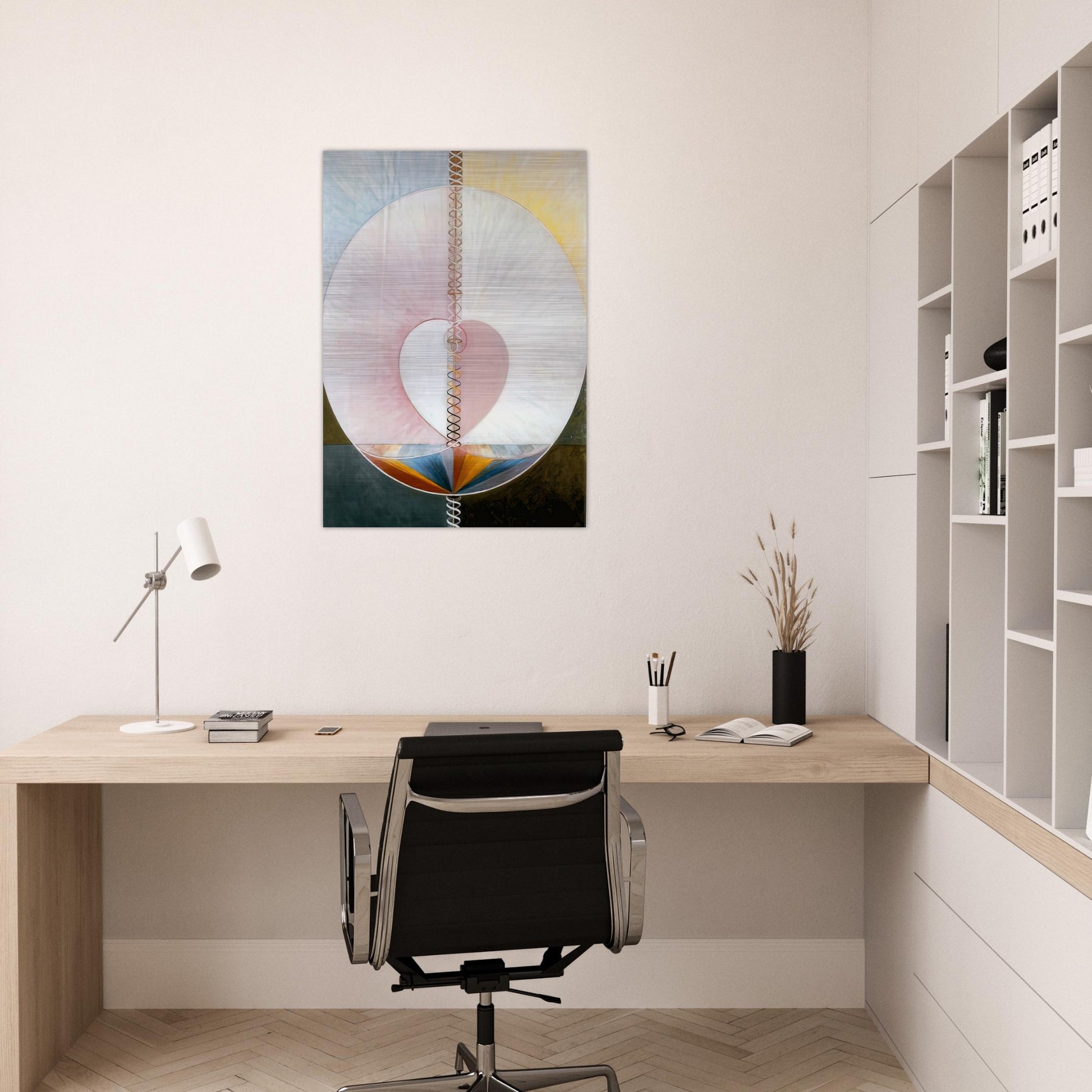WHAT A HUMAN BEING IS 1910 - Hilma af Klint Brushed Aluminum Print - 70x100 cm / 28x40 inches | Hilma af Klint Aluminum Print | Hilma af Klint Prints