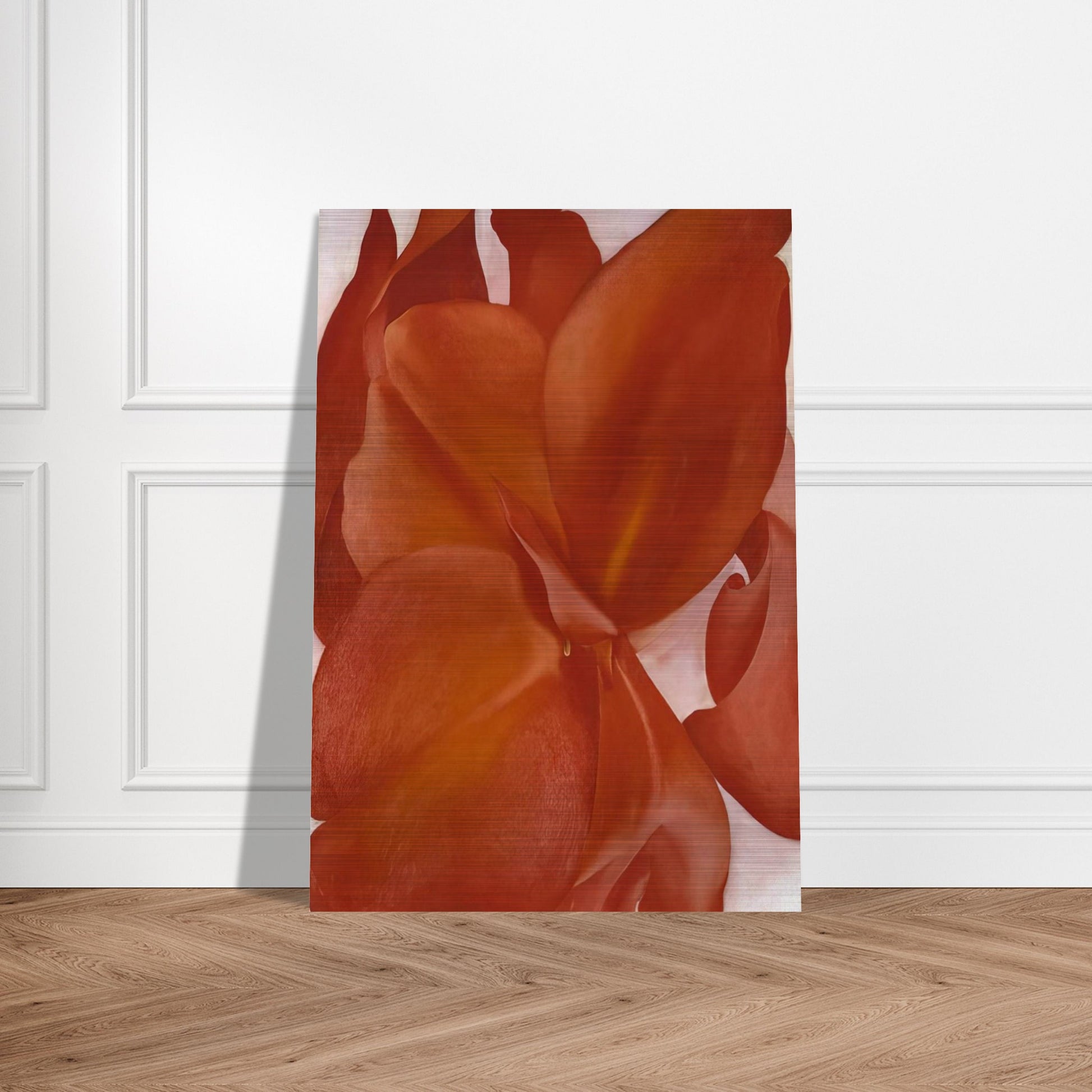 Red Cannas - Georgia O'Keeffe Brushed Aluminum Print - 70x100 cm / 28x40 inches | Georgia O'Keeffe Aluminum Print | Georgia O'Keeffe Prints
