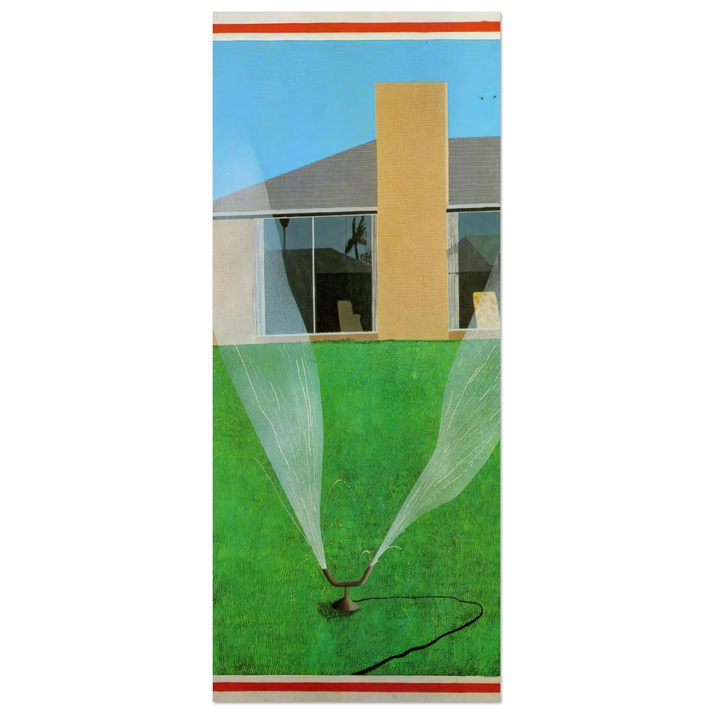David Hockney - David Hockney Wall art - 30x45 cm / 12x18 inches - Premium Wooden Framed Poster With Fine Art Paper-canvas - Wood frame