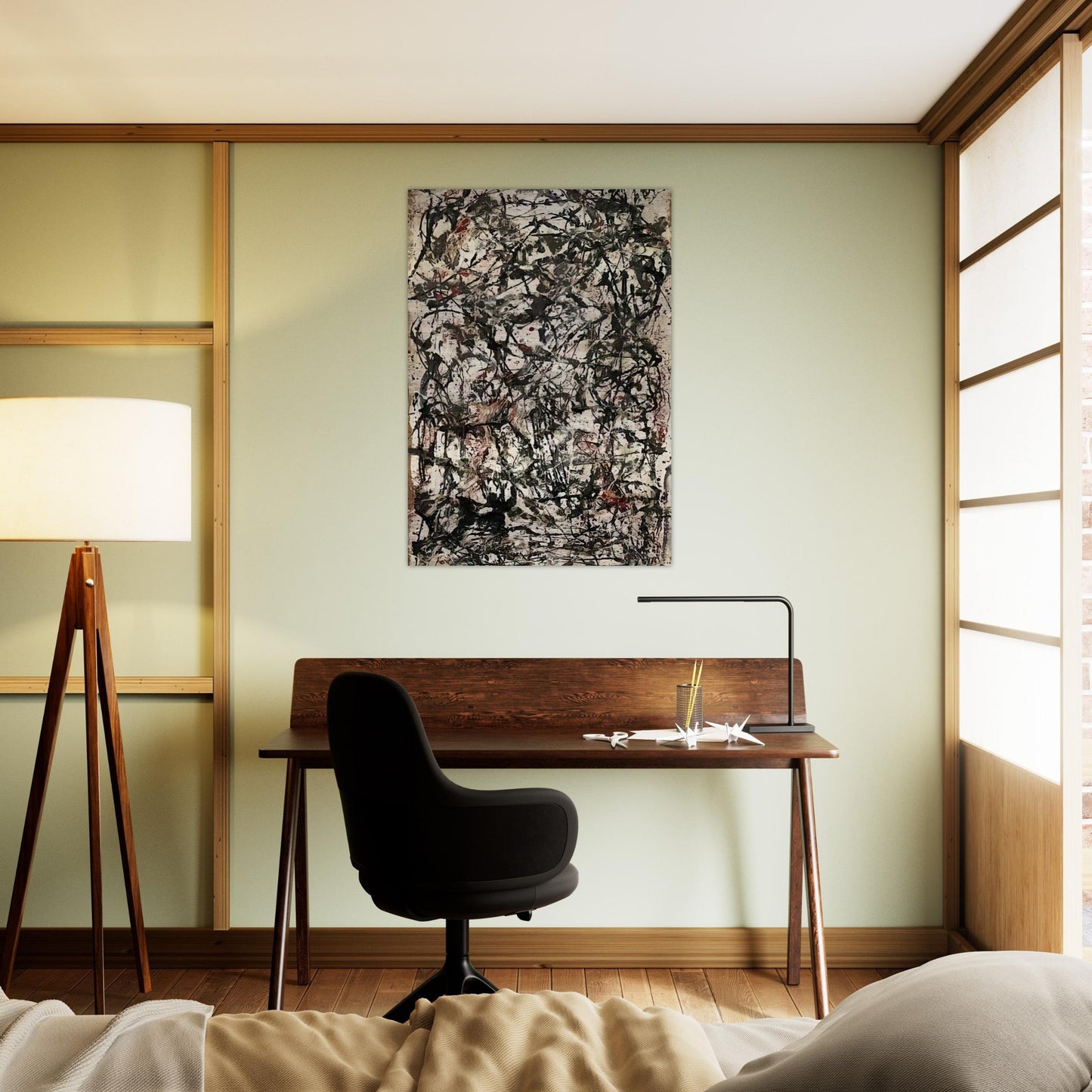 ENCHANTED FOREST 1947 - Jackson Pollock Brushed Aluminum Print - 70x100 cm / 28x40 inches | Jackson Pollock Aluminum Print | Jackson Pollock Prints