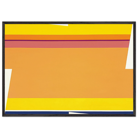 Rotation B - 1964 - Larry Zox 70x100 cm / 28x40 inches Framed Art Print – Black Wooden Frame