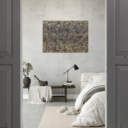 NUMBER 1 - Jackson Pollock Brushed Aluminum Print - 70x100 cm / 28x40 inches | Jackson Pollock Aluminum Print | Jackson Pollock Prints