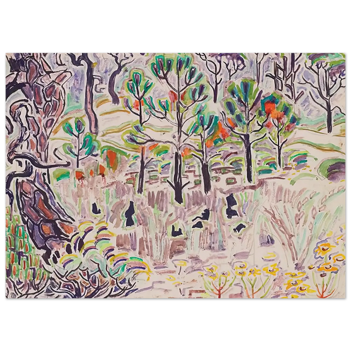 Walter Inglis Anderson - Walter Anderson Wall art - 30x45 cm / 12x18 Inches - Premium Wooden Framed Poster With Fine Art Paper - Wood frame