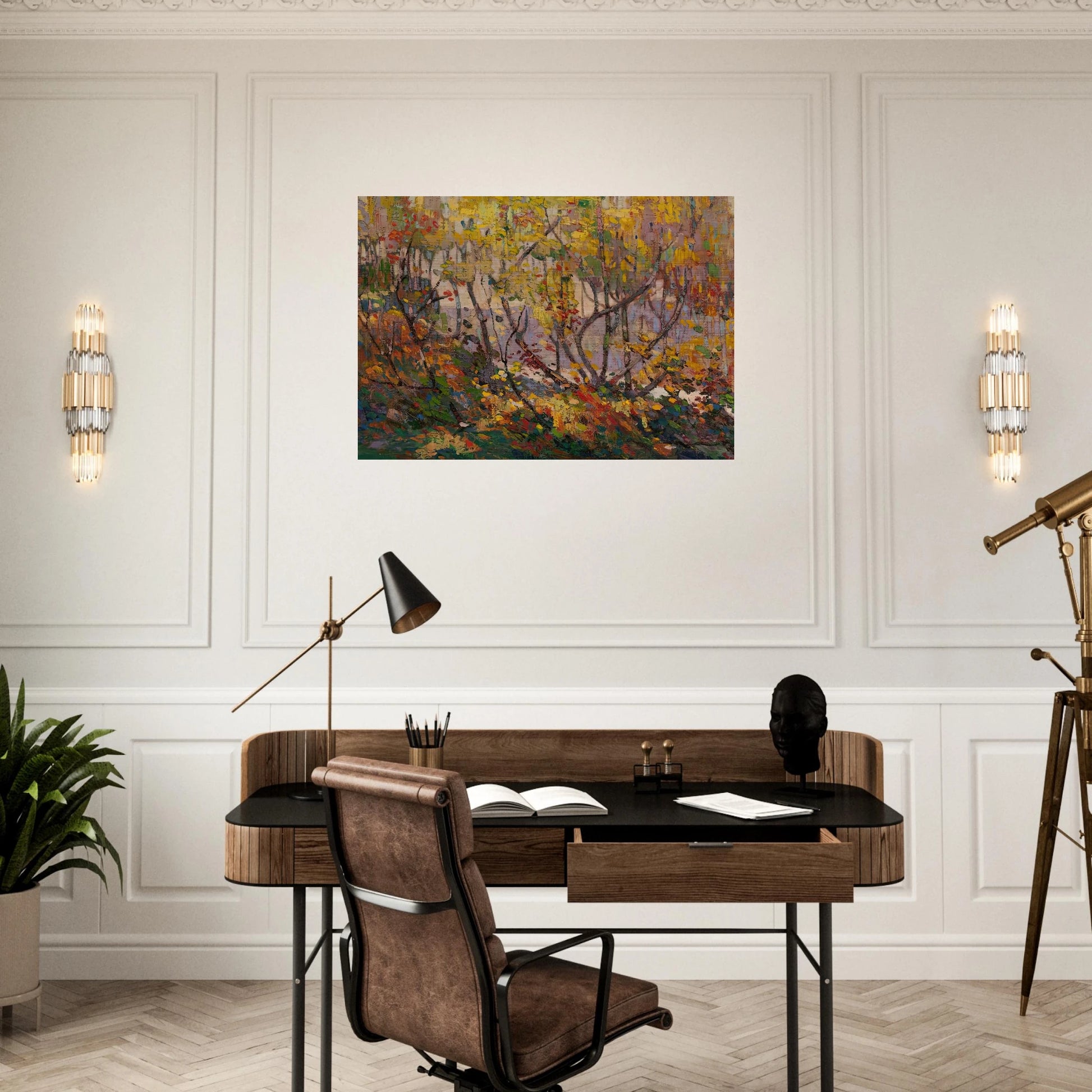 OPULENT OCTOBER 1916 - Tom Thomson Brushed Aluminum Print - 70x100 cm / 28x40 inches | Tom Thomson Aluminum Print | Tom Thomson Prints