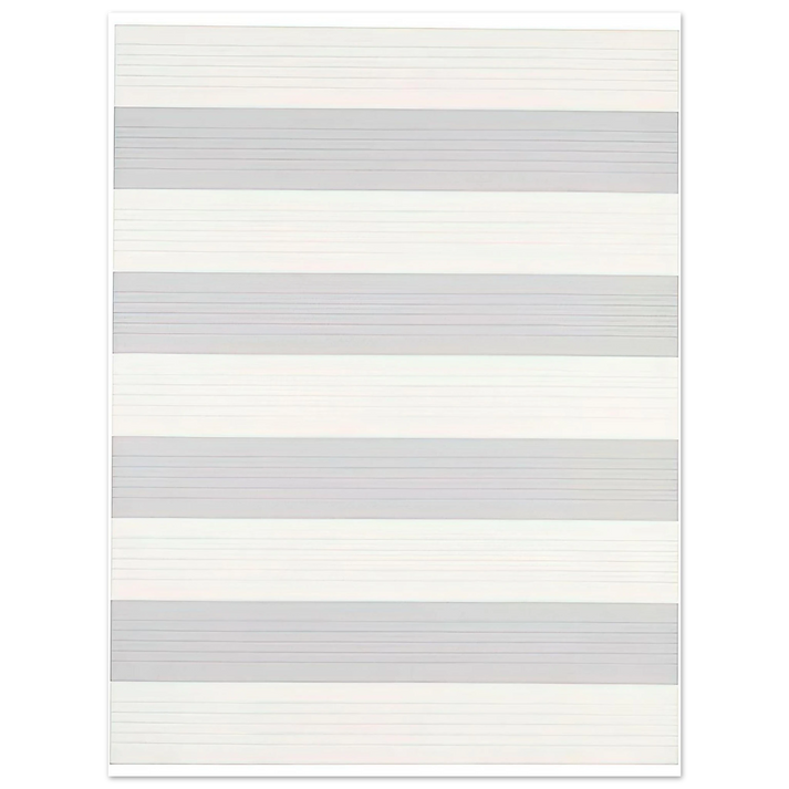 Agnes Martin - Untitled #4  75x100 cm / 30x40inches Fine Art Poster