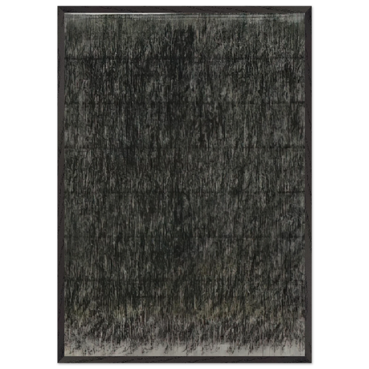 UNTITLED 1971 N1 - Gotthard Graubner 70x100 cm / 28x40 inches Framed Art Print – Black Wooden Frame
