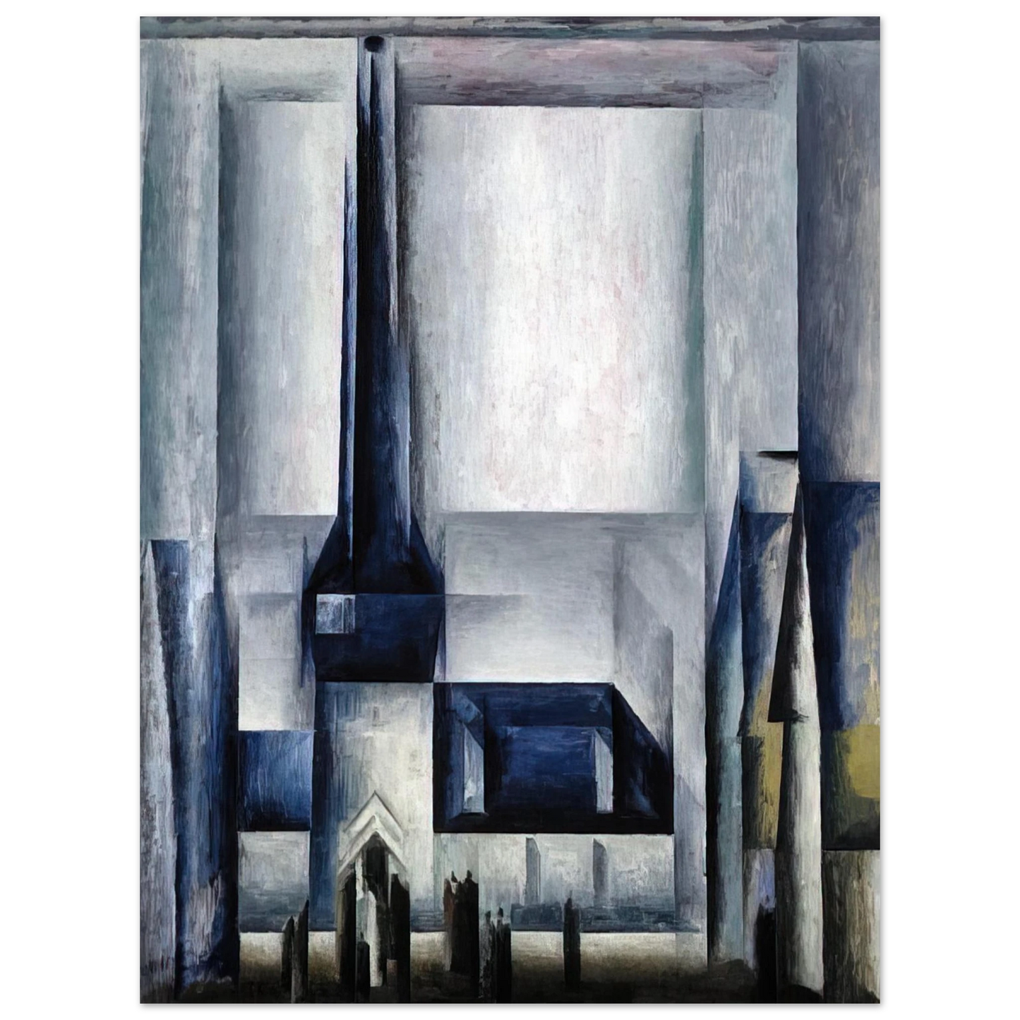 Lyonel Feininger - GELMERODA III 1913  75x100 cm / 30x40inches Fine Art Poster