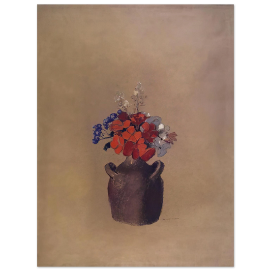 Odilon Redon - FLOWERS IN A VASE  75x100 cm / 30x40inches Fine Art Poster