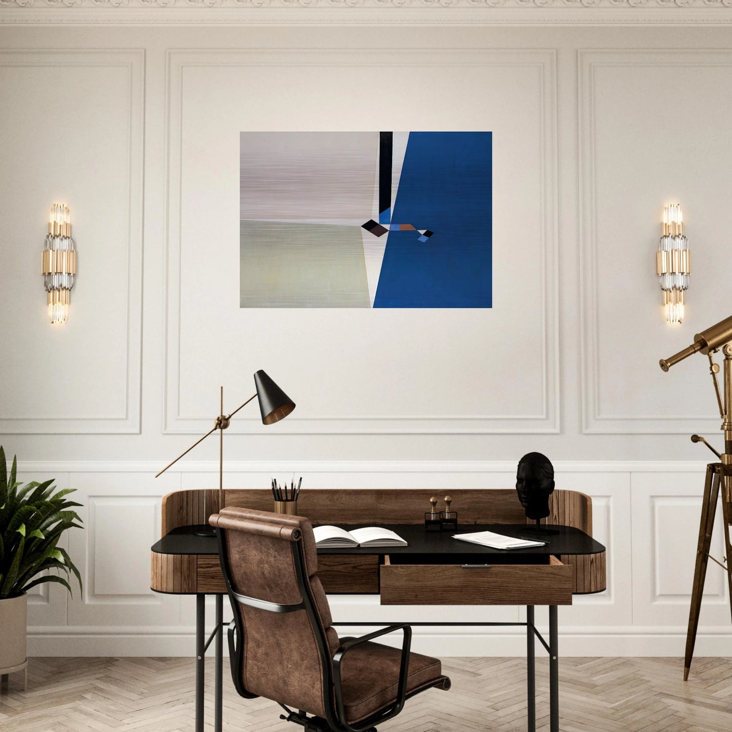 Desde un sector - 1953 - Tomas Maldonado Brushed Aluminum Print - 70x100 cm / 28x40 inches | Tomas Maldonado Aluminum Print | Tomas Maldonado Prints