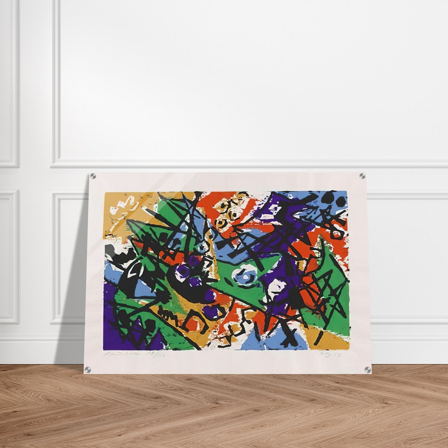 Farbholzschnitt 1952-2 - 1952 - Ernst Wilhelm Nay Acrylic Print - 70x100 cm / 28x40″ inches | Ernst Wilhelm Nay Wall Art | Ernst Wilhelm Nay Prints