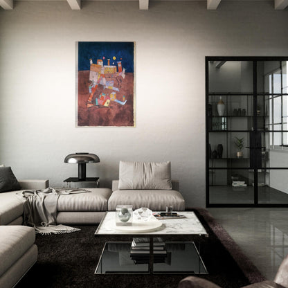 PART OF G 1927 - Paul Klee Brushed Aluminum Print - 70x100 cm / 28x40 inches | Paul Klee Aluminum Print | Paul Klee Prints