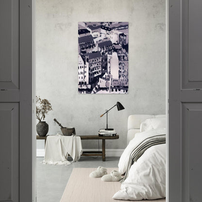 TOWNSCAPE 1969 2 - Gerhard Richter Brushed Aluminum Print - 70x100 cm / 28x40 inches | Gerhard Richter Aluminum Print | Gerhard Richter Prints