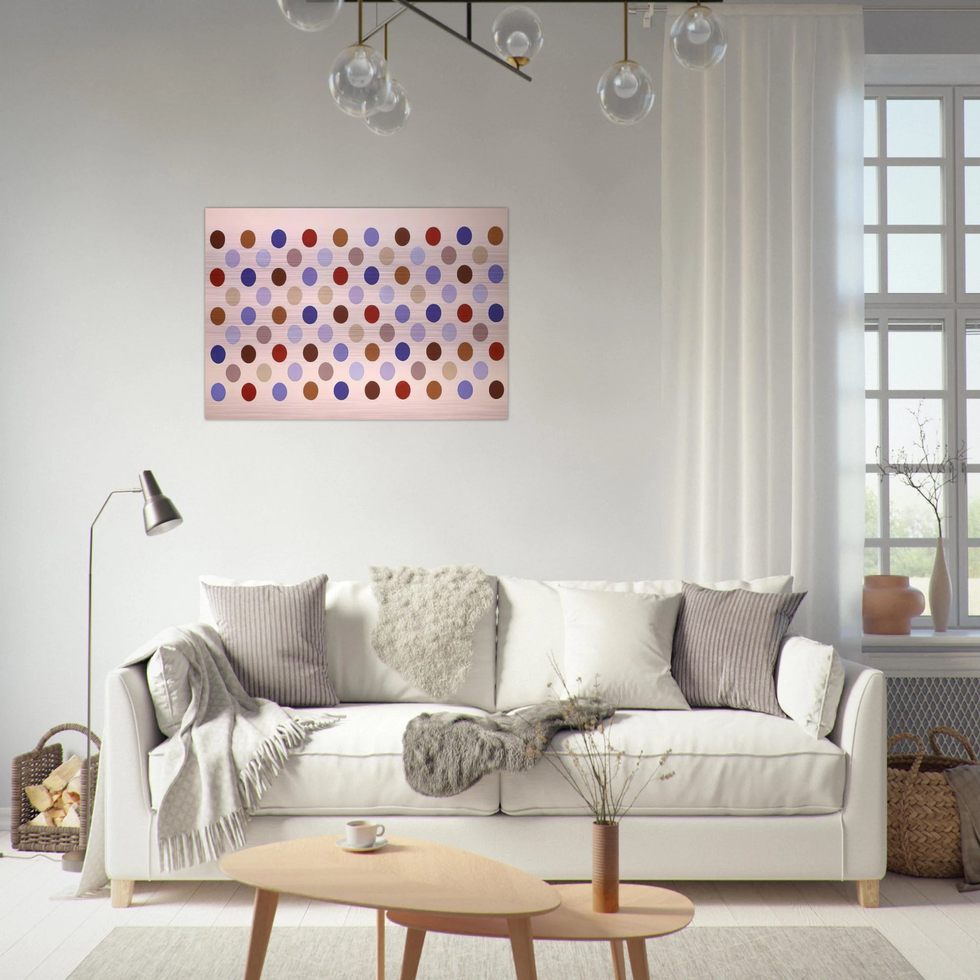 Grid #8 - 1969 - Thomas Downing Brushed Aluminum Print - 70x100 cm / 28x40 inches | Thomas Downing Aluminum Print | Thomas Downing Prints