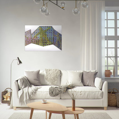 Mirror - 2002 - Jennifer Bartlett Brushed Aluminum Print - 70x100 cm / 28x40 inches | Jennifer Bartlett Aluminum Print | Jennifer Bartlett Prints