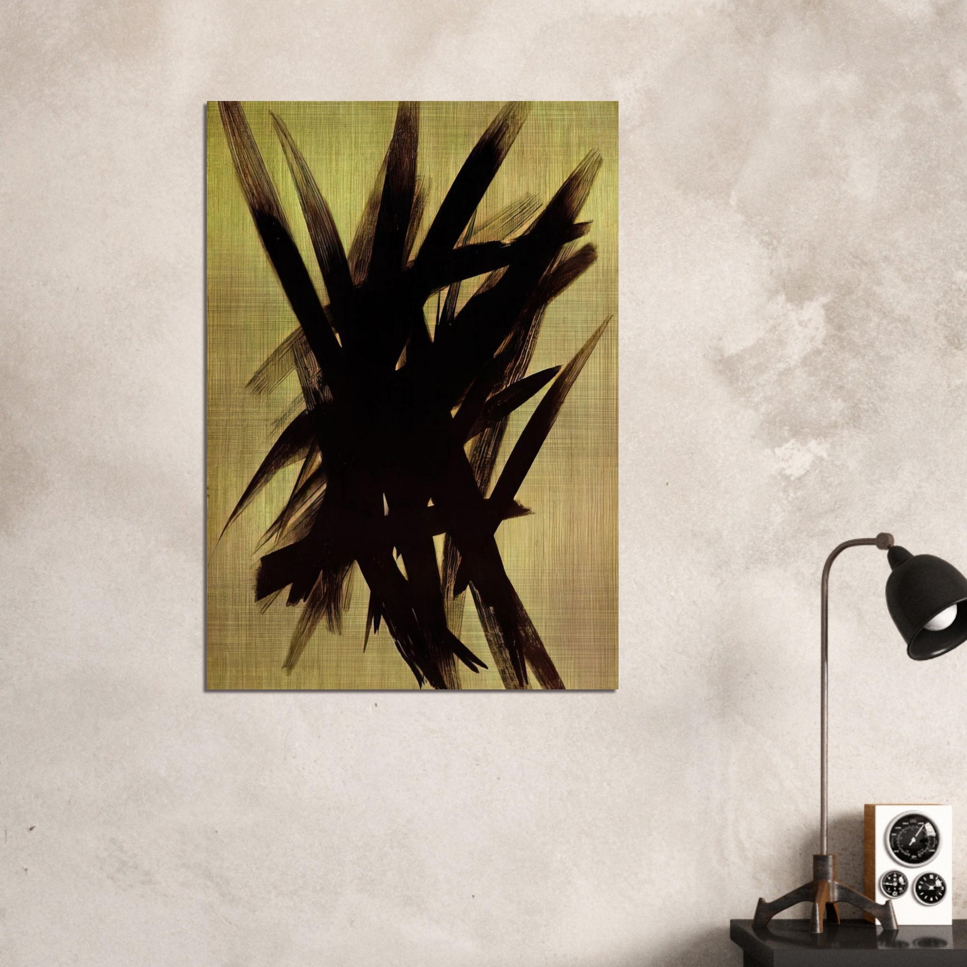 Untitled T1955-23 - 1955 - Hans Hartung Brushed Aluminum Print - 70x100 cm / 28x40 inches | Hans Hartung Aluminum Print | Hans Hartung Prints