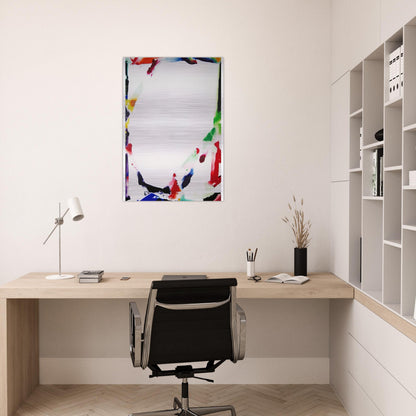 Her Blue Surround  SFP71-18  - Sam Francis Brushed Aluminum Print - 70x100 cm / 28x40 inches | Sam Francis Aluminum Print | Sam Francis Prints