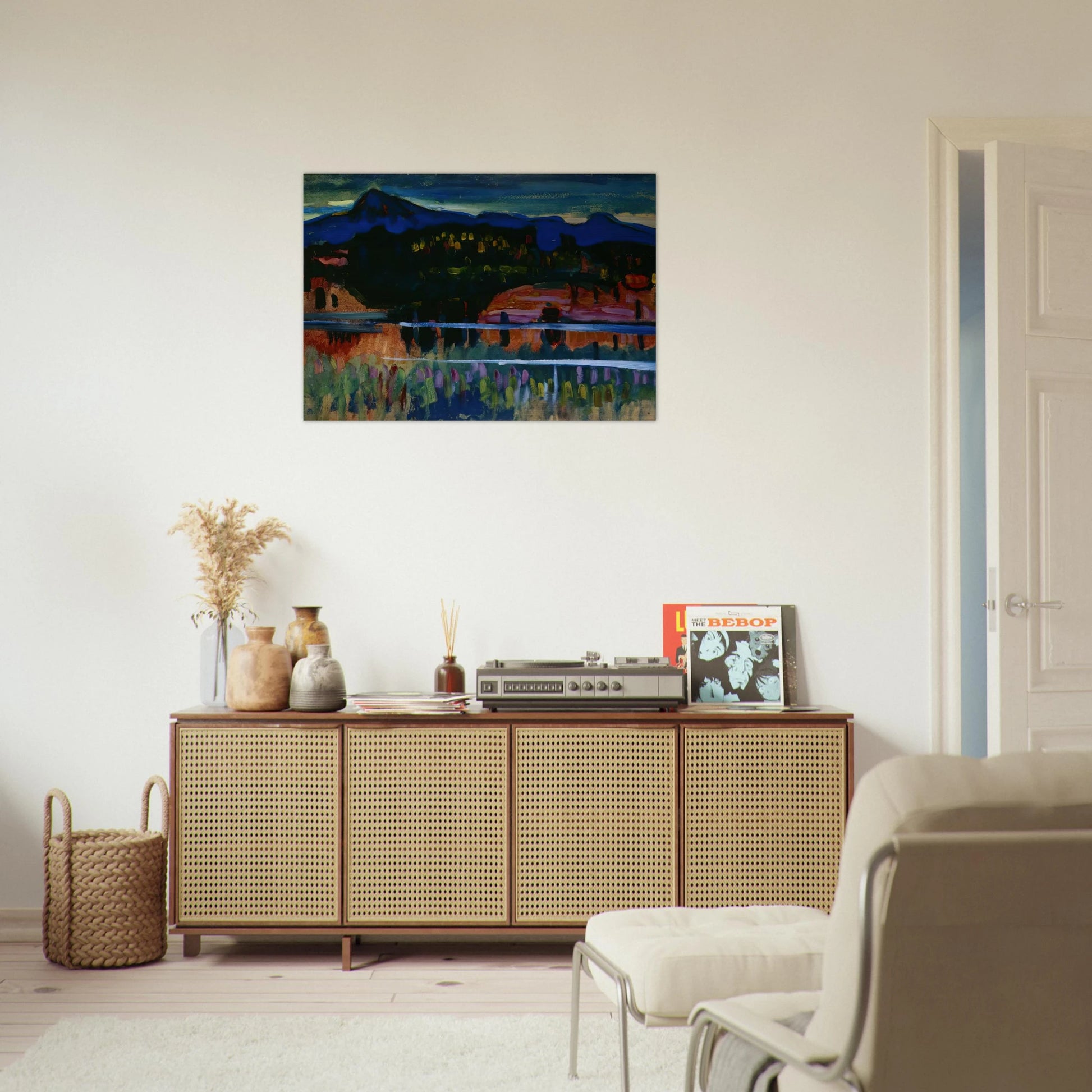 MURNAU AM STAFFELSEE 1908 - Wassily Kandinsky Brushed Aluminum Print - 70x100 cm / 28x40 inches | Wassily Kandinsky Aluminum Print | Wassily Kandinsky Prints