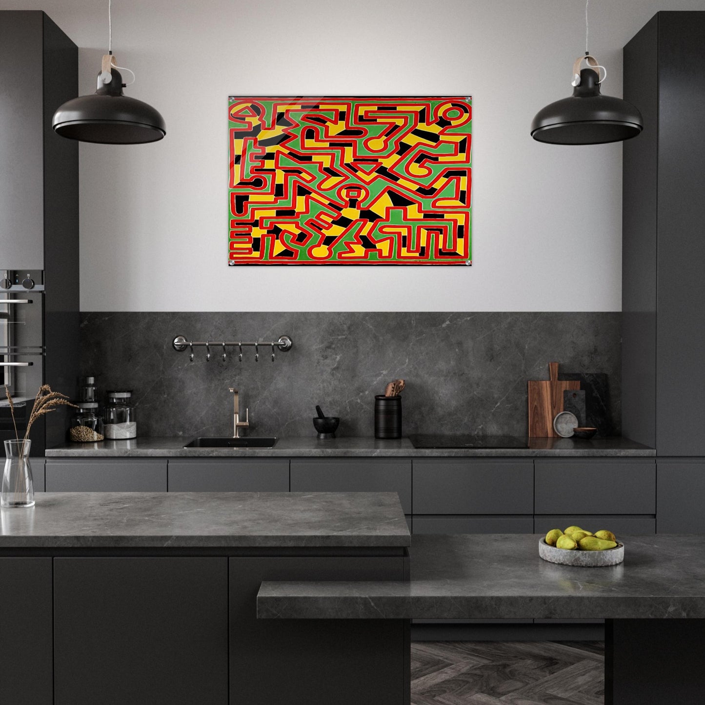 UNTITLED 1988 - Keith Haring Acrylic Print - 70x100 cm / 28x40″ inches | Keith Haring Art For Sale