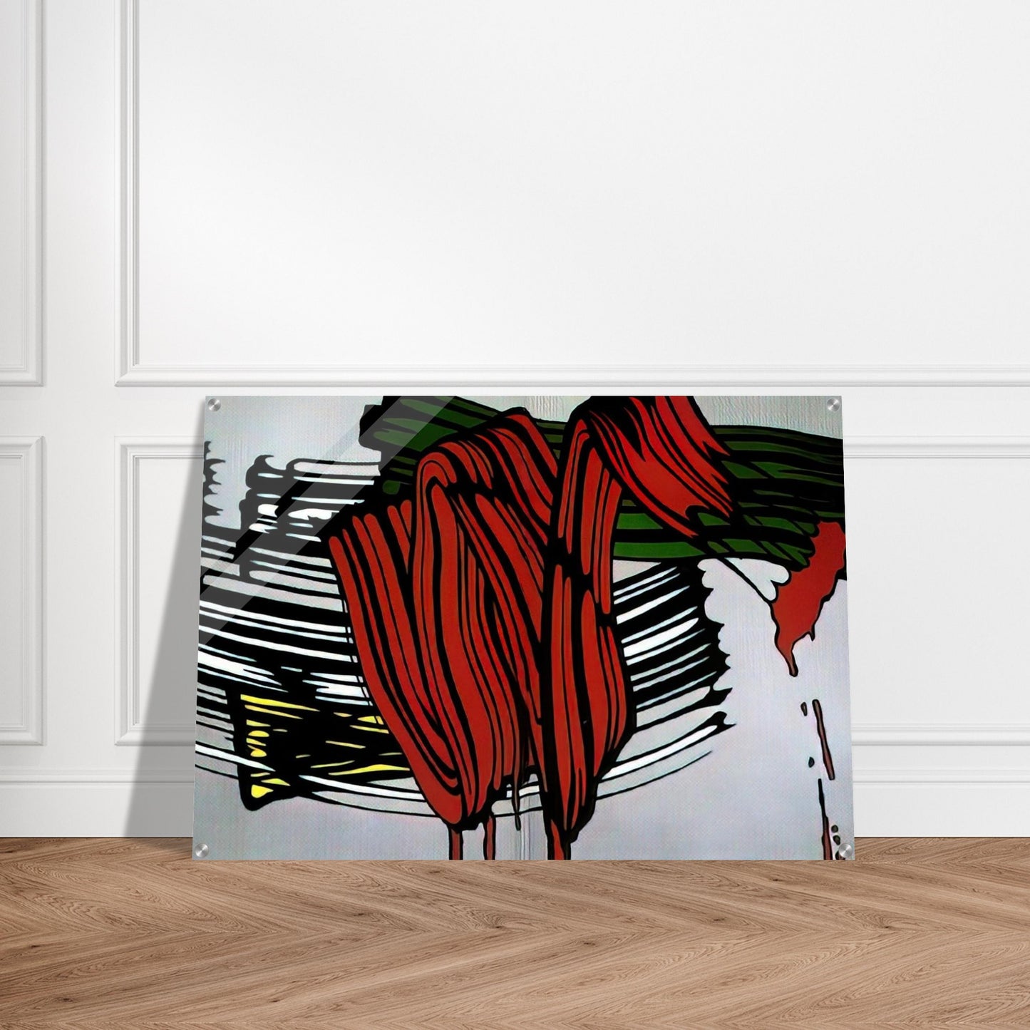 BIG PAINTING NO 6 1965 1 - Roy Lichtenstein Acrylic Print - 70x100 cm / 28x40″ inches